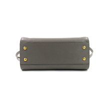 Saint Laurent Cabas Baby Pelle Grigia