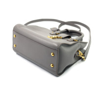 Saint Laurent Cabas Baby Pelle Grigia