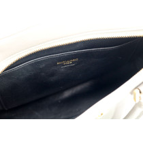 Saint Laurent Cabas Baby Pelle Grigia