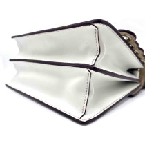 Fendi Kan I Pelle e Pitone Bianca e Multicolor