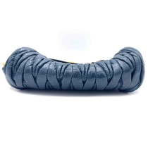 Miu Miu Pochette Goffrata Pelle Matelassè Blu