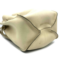 Miu Miu Secchiello Pelle di Vitello Panna