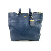 Prada Tote Bag Pelle Blu Navy