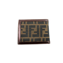 Fendi Portafoglio Bifold Zucca Marrone