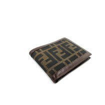 Fendi Portafoglio Bifold Zucca Marrone