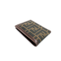 Fendi Portafoglio Bifold Zucca Marrone
