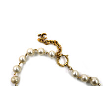 Chanel Collana Vintage Metallo e Perle
