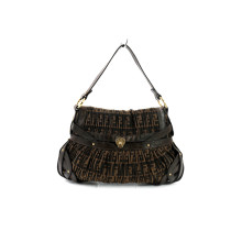 Fendi Chef Zucca Plissettata Marrone