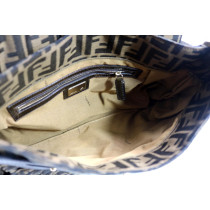 Fendi Chef FF Zucca Plissettata Marrone