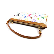 Louis Vuitton per Takashi Murakami Pochette Accessoires Multicolor Bianca