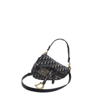Dior Saddle Mini Blue Oblique Canvas
