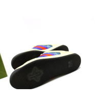 Gucci Sneackers Pelle e Tela Multicolor