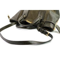 Burberry Tote Bag Camoscio e Pelle Verde Oliva