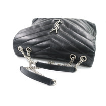 Saint Laurent Lou Lou Media Pelle Nera