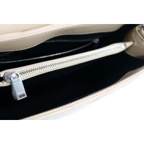 Saint Laurent Lou Lou Media Pelle Beige