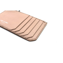 Saint Laurent Portacarte Pelle Rosa