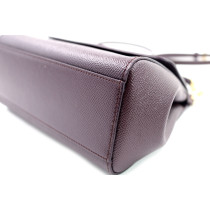 Dolce & Gabbana Miss Sicily Small Pelle Bordeaux Prugna