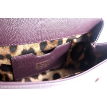Dolce & Gabbana Miss Sicily Small Pelle Bordeaux Prugna