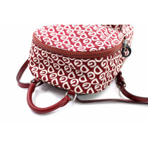 Dolce & Gabbana Sac à Dos Toile Blanche et Bordeaux