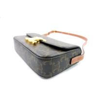 Celine Triomphe Tela Marrone