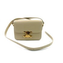 Celine Triomphe Cremefarbenes Leder