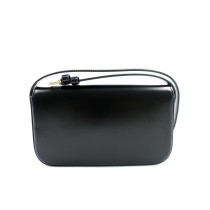 Celine Claude Black Leather