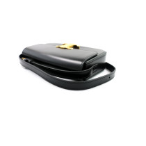 Celine Claude Black Leather