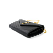 Saint Laurent Cassandre Chain Pelle Nera