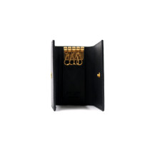 Saint Laurent Black Leather Keychain