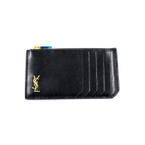 Saint Laurent Portacarte Pelle Nera