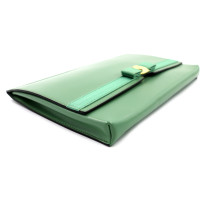 Ferragamo Clutch Pelle Verde Salvia