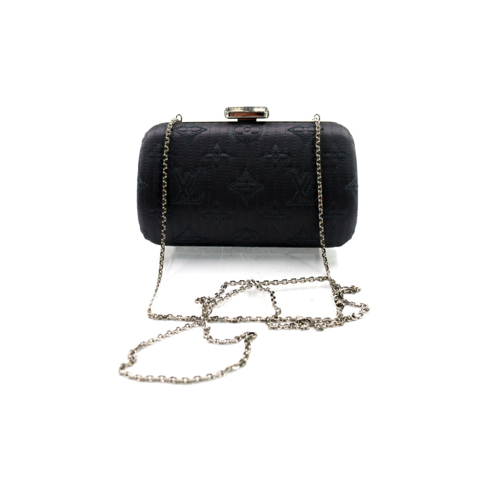 Louis Vuitton Clutch Minaudière Limited Edition Tessuto Grigio