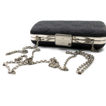 Louis Vuitton Clutch Minaudière Limited Edition Tessuto Grigio