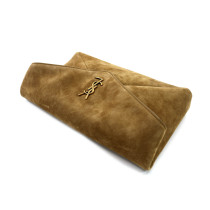 Saint Laurent Envelope Pochette Cassandre Suede Beige