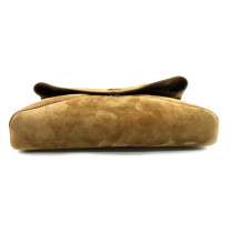 Saint Laurent Envelope Pochette Cassandre Suede Beige