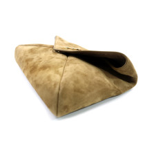 Saint Laurent Envelope Pochette Cassandre Suede Beige