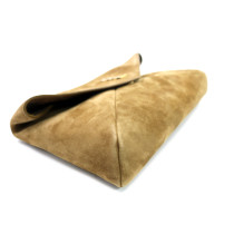 Saint Laurent Envelope Pochette Cassandre Suede Beige