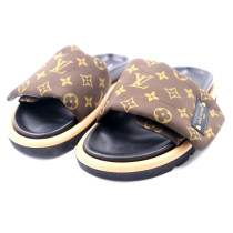 Louis Vuitton Ciabatte Pool Pillow Flat Tessuto Marrone