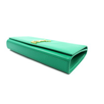 Saint Laurent Pochette Pelle Verde