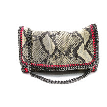 Stella McCartney Tracolla Stampa Pitone Grigio
