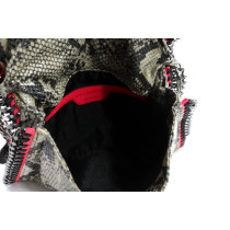 Stella McCartney Tracolla Stampa Pitone Grigio