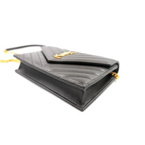 Saint Laurent Cassandre Pelle Antracite