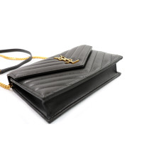 Saint Laurent Cassandre Pelle Antracite