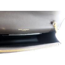 Saint Laurent Cassandre Pelle Antracite