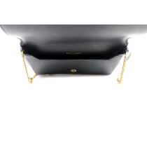 Saint Laurent Portacellulare Tessuto Bianco e Nero