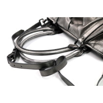 Burberry Tracolla Pelle Argento Metallic