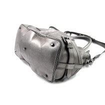 Burberry Tracolla Pelle Argento Metallic