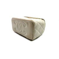 Chanel Vanity Case Pelle Bianca