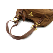 Prada Hobo Brown Fabric