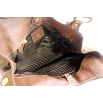 Prada Hobo Tessuto Marrone